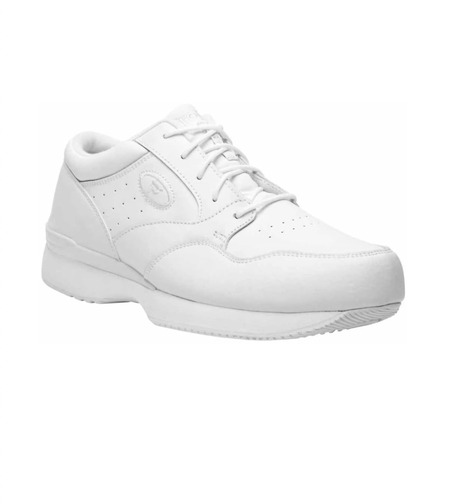 PROPET Men's Life Walker Lace Shoes in white - men's shoe