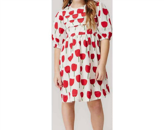 Pink Chicken - Girl's Tulips Evelyn Dress