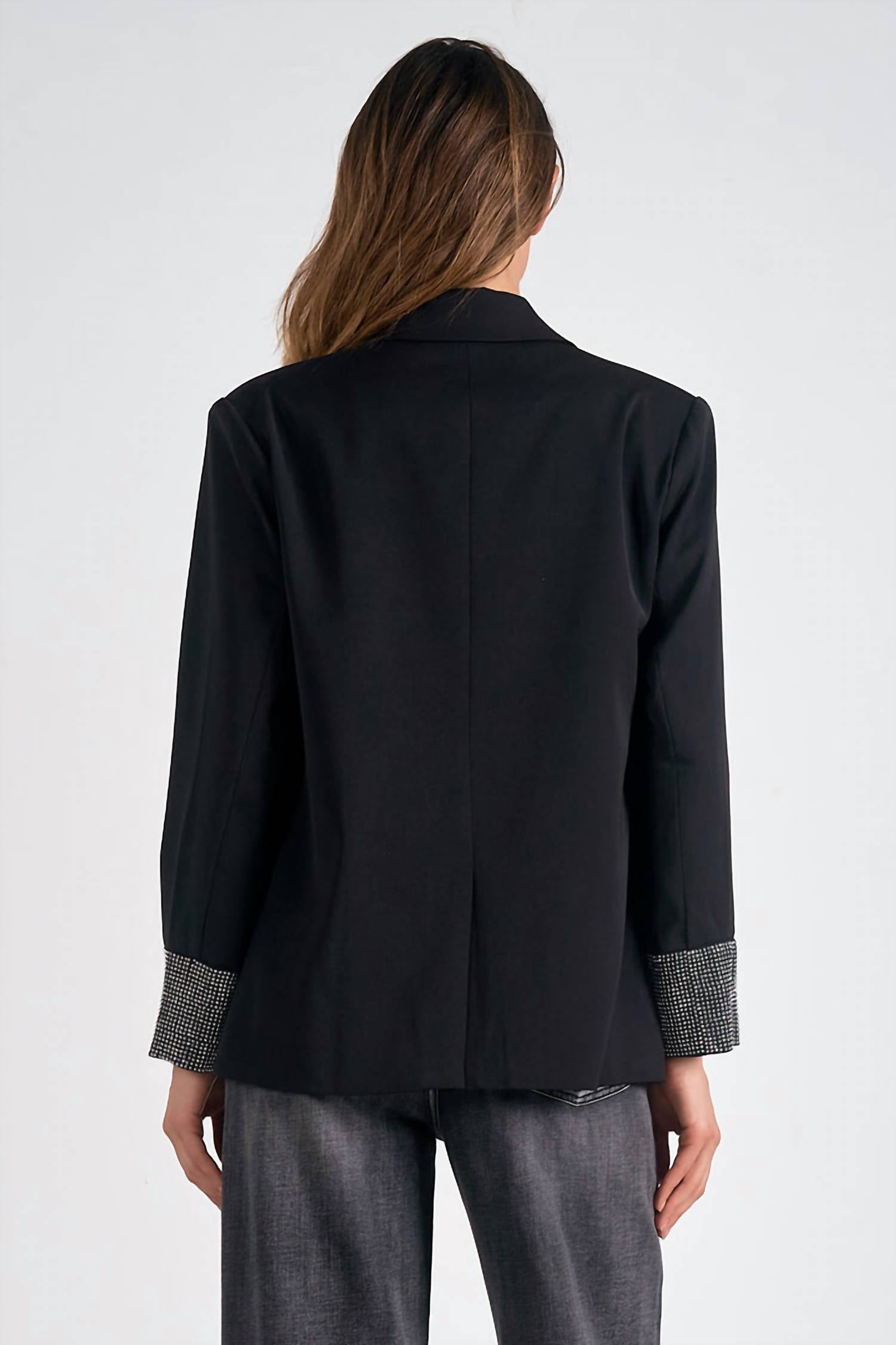 Elan - RHINESTONE SLEEVE JACKET