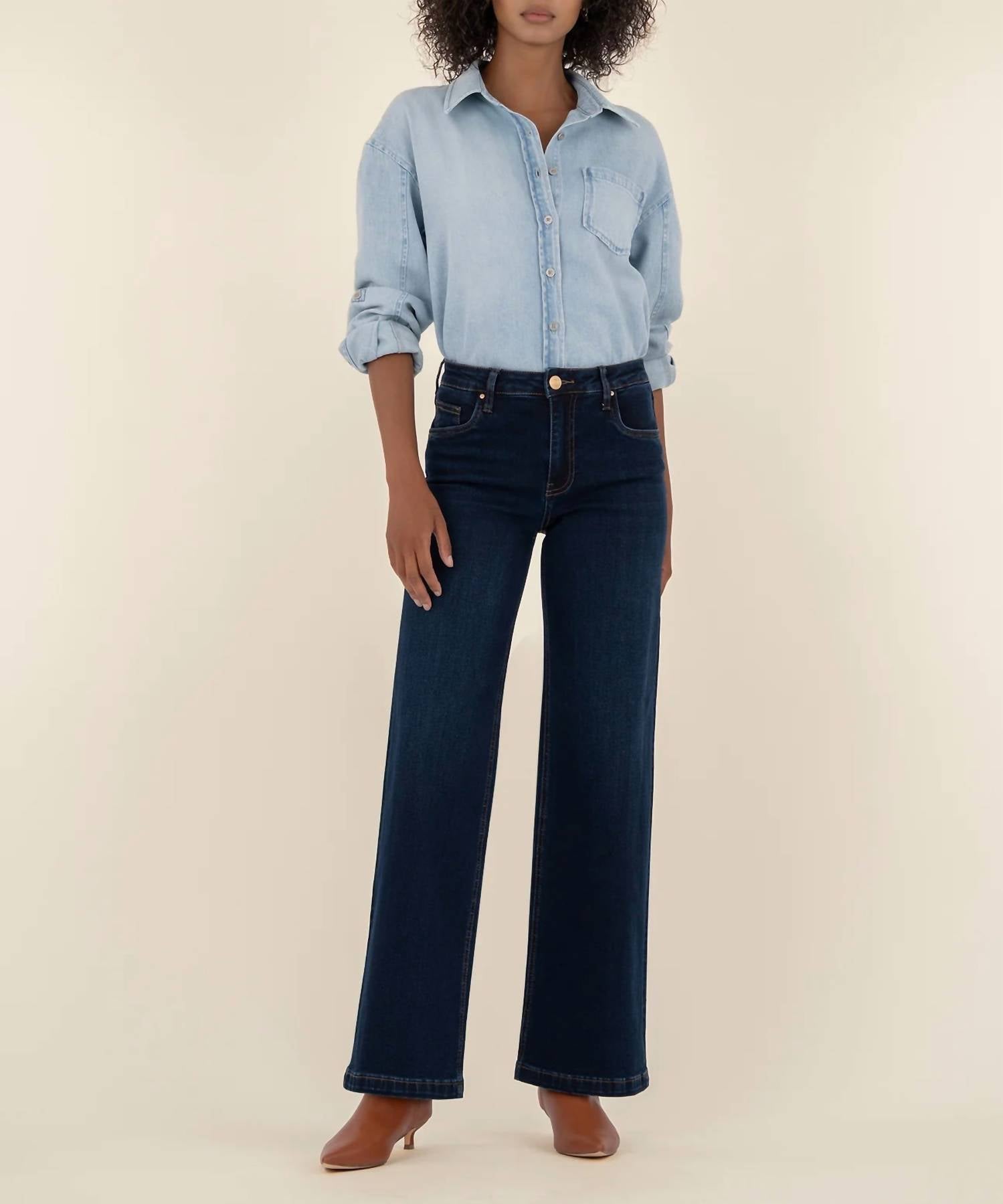 Kut From The Kloth - High Rise Wide Leg Jean