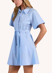 Current Air - Poplin Button-down Mini Dress