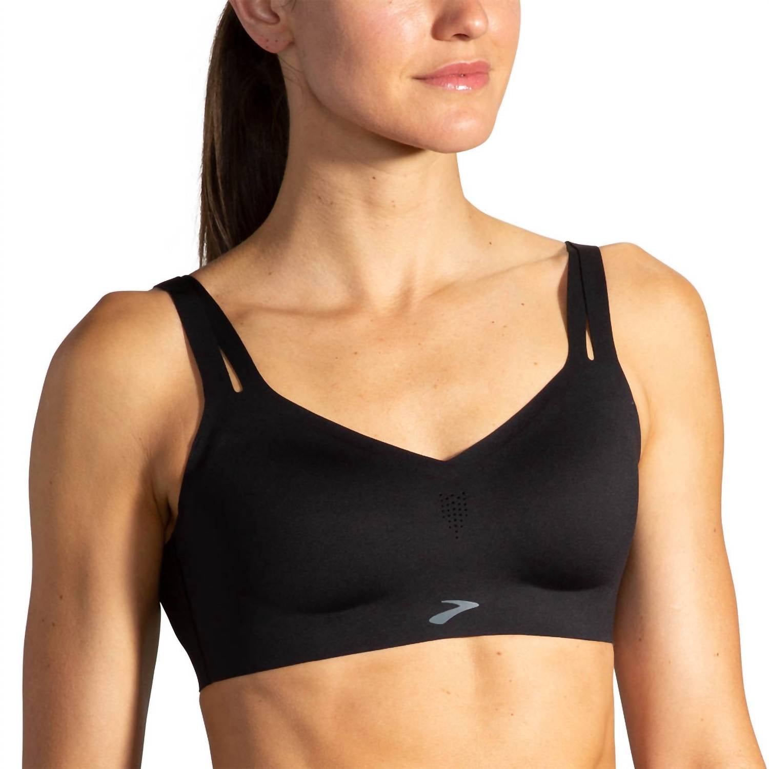 BROOKS Women's Dare Strappy Run Bra 2.0 in black - women's intimate