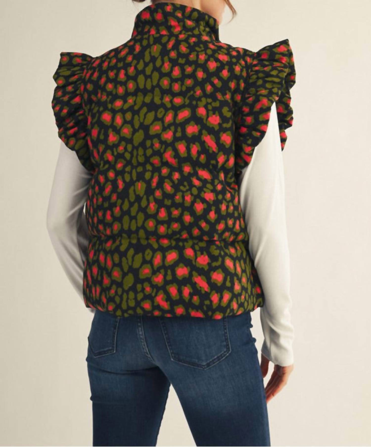 Jodifl - The Wild Ruffle Puffer Vest