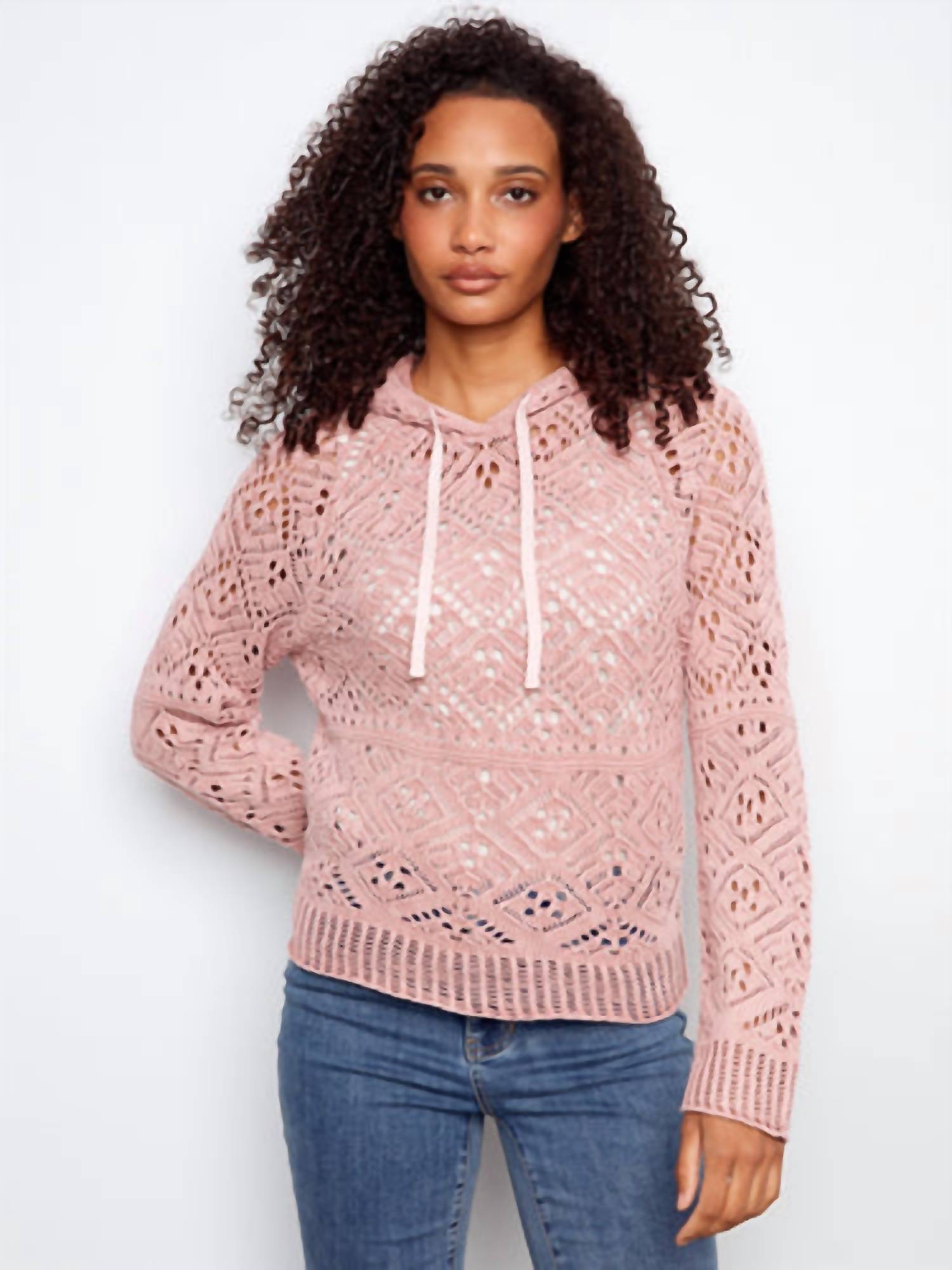 Charlie B - Crochet Hoodie Sweater