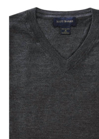 Scott Barber - Men's Merino V-neck Sweater