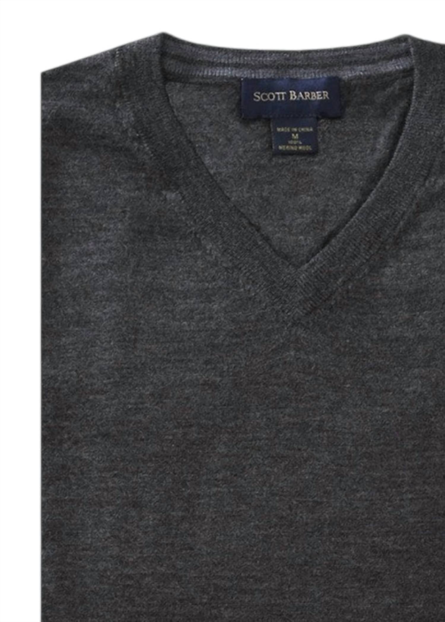Scott Barber - Men's Merino V-neck Sweater