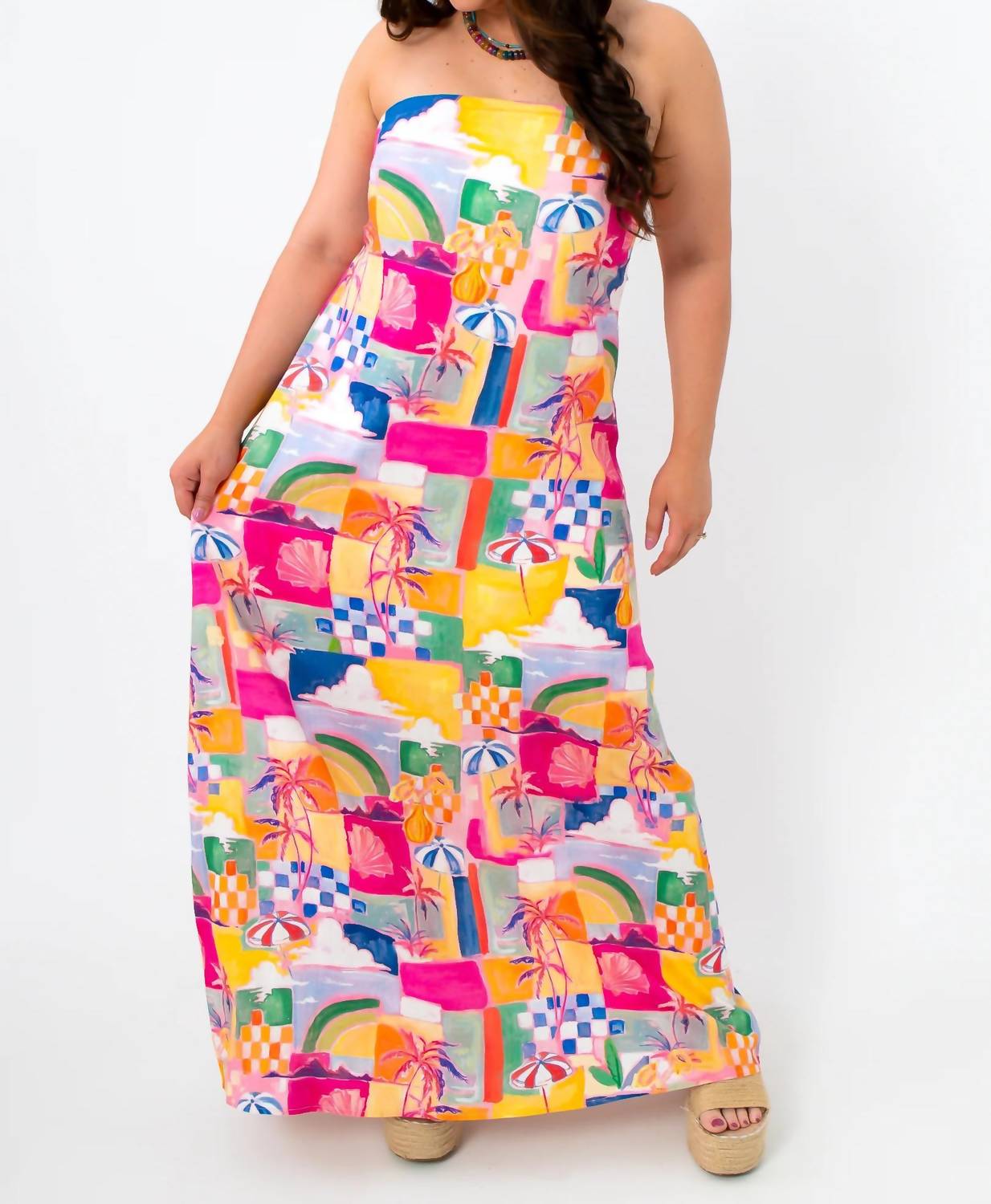 Dress Forum - Island Paradise Strapless Maxi Dress