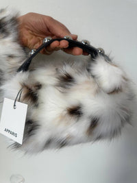 APPARIS Women's Marfa Snow Leopard Pochette Bag in multicolor - women's bag - detail view