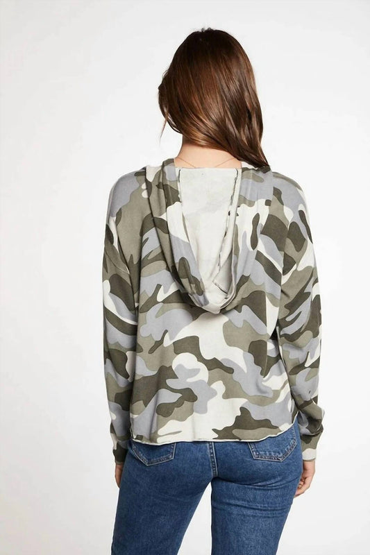 Camo Long Sleeve Hoodie