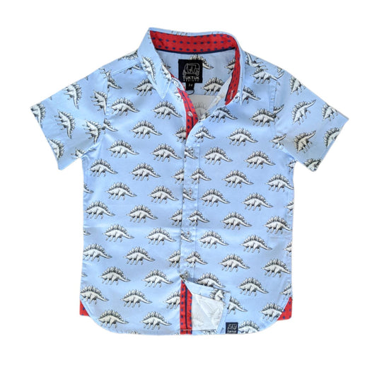 Tuktuk Designs - Boys Dinos Button Front Shirt