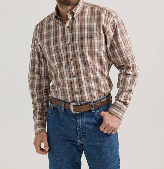 Wrangler - Mens George Strait Long Sleeve Button Down Shirt