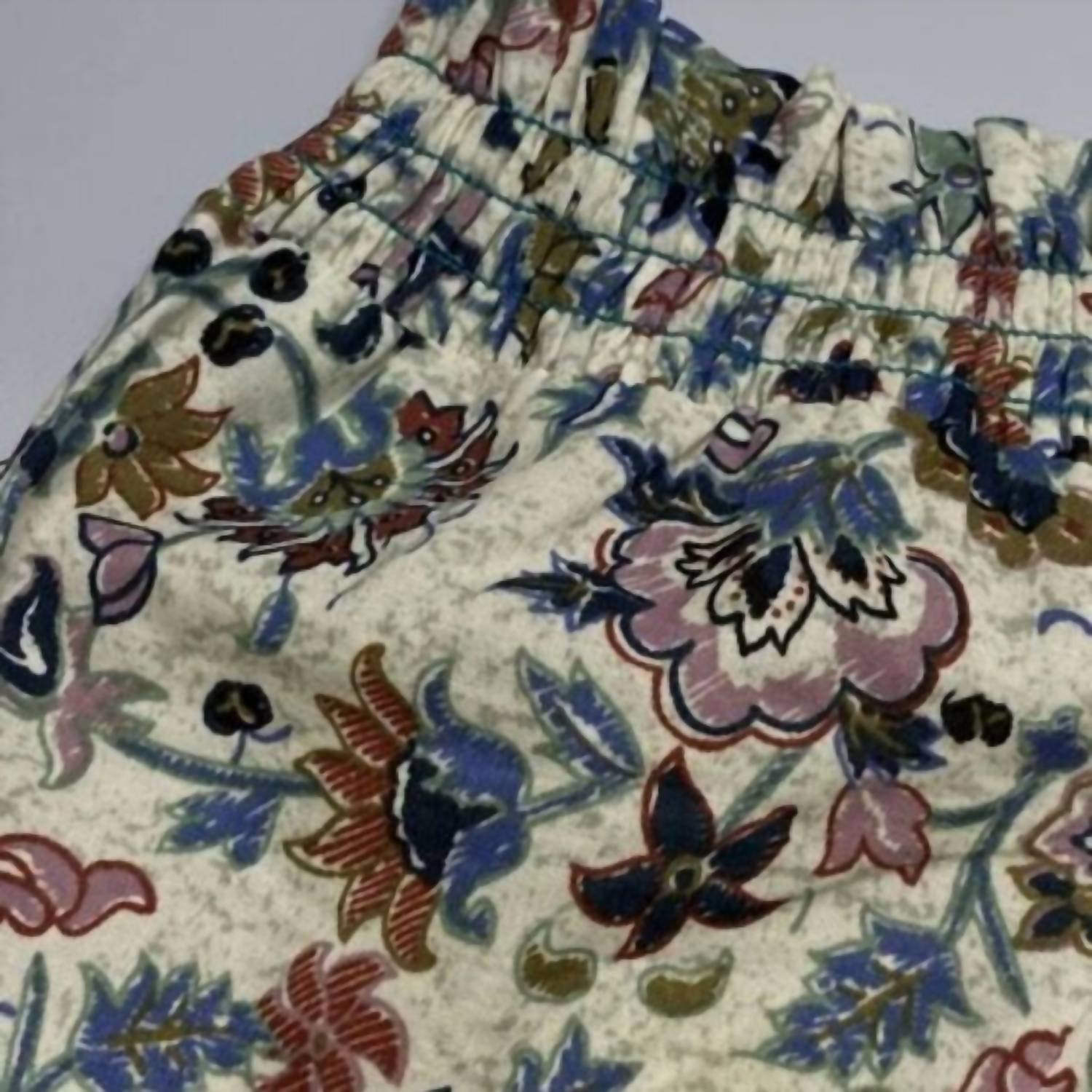 Pomander Place Womens Chintz Nova Floral Shorts in cream beige multi - women's shorts - alternate view