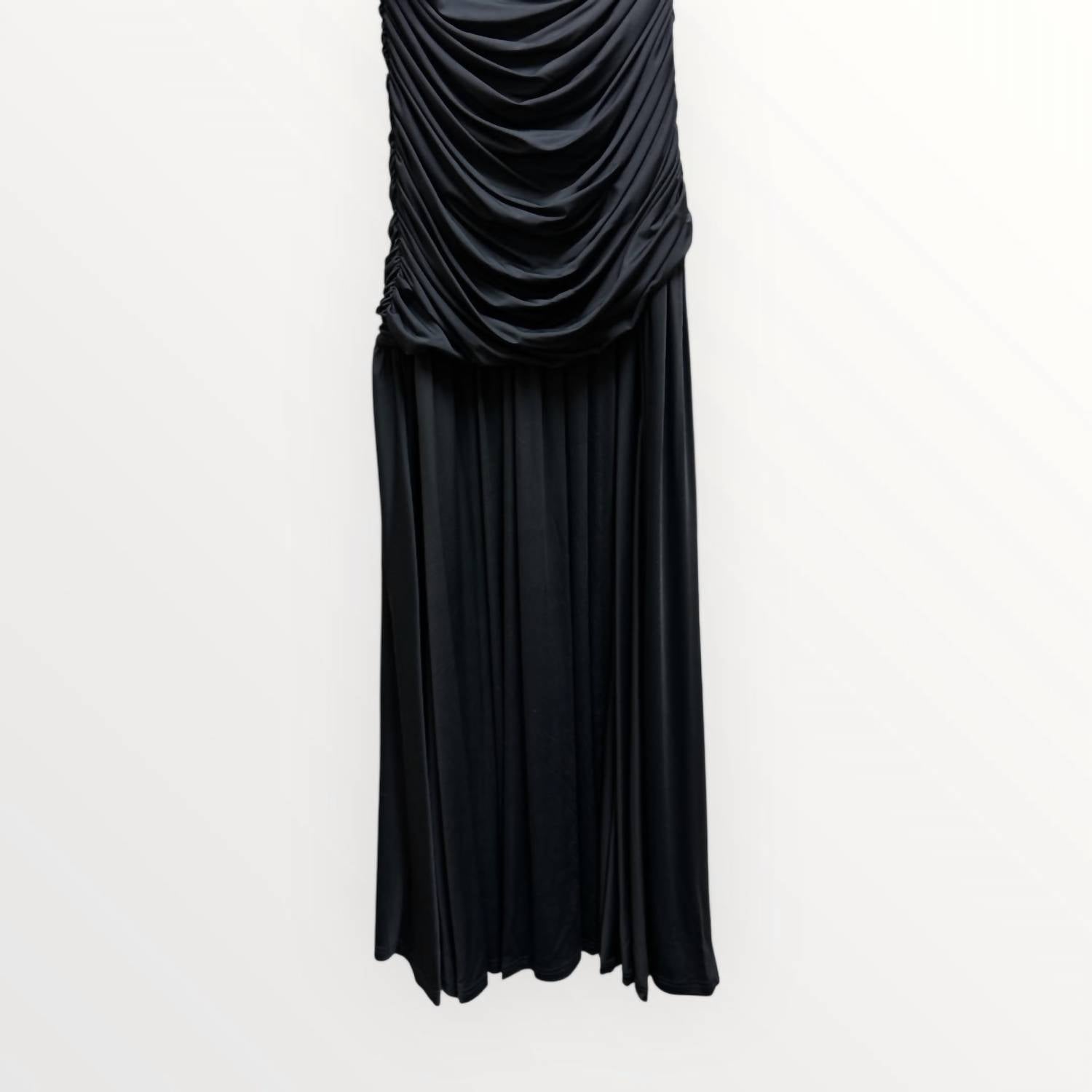 Art & Love Usa - Sleeveless Solid Ruched Maxi Dress