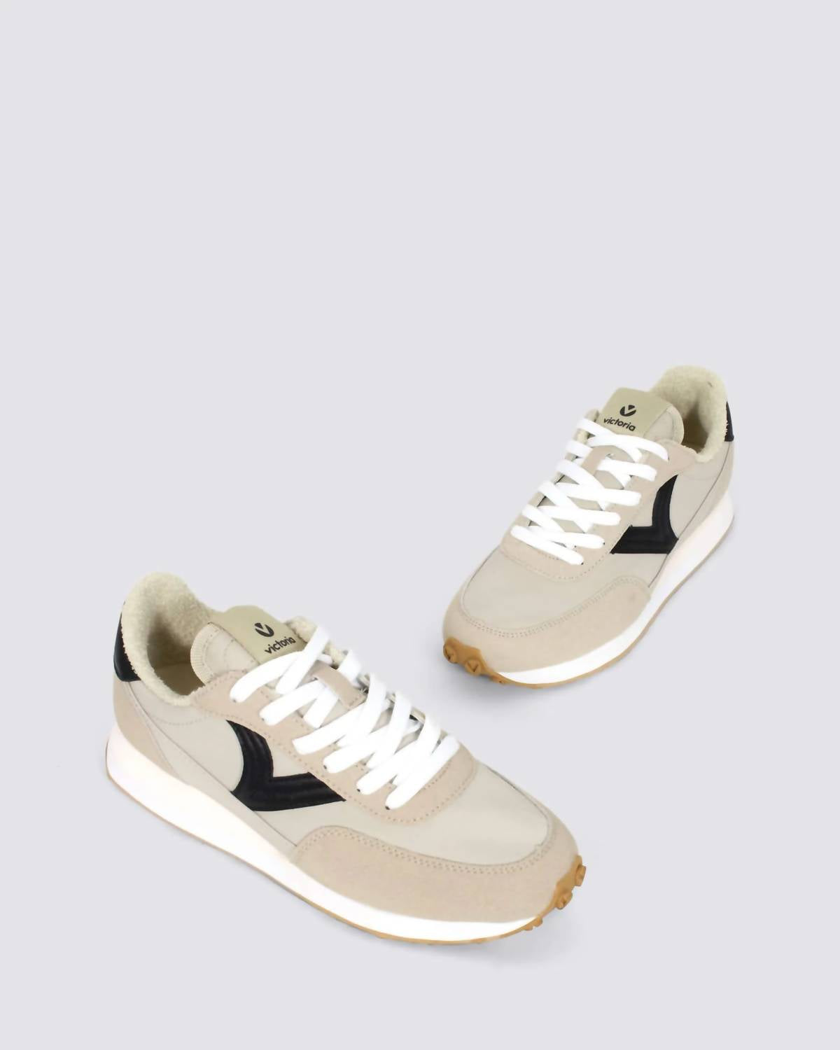 VICTORIA Women's Astro Nylon Shoes in beige black - women's sneaker - alternate view