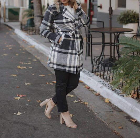 Active Usa - Kinsley Tie Waist Coat