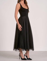 Elan - Tulle Skirt Midi Dress