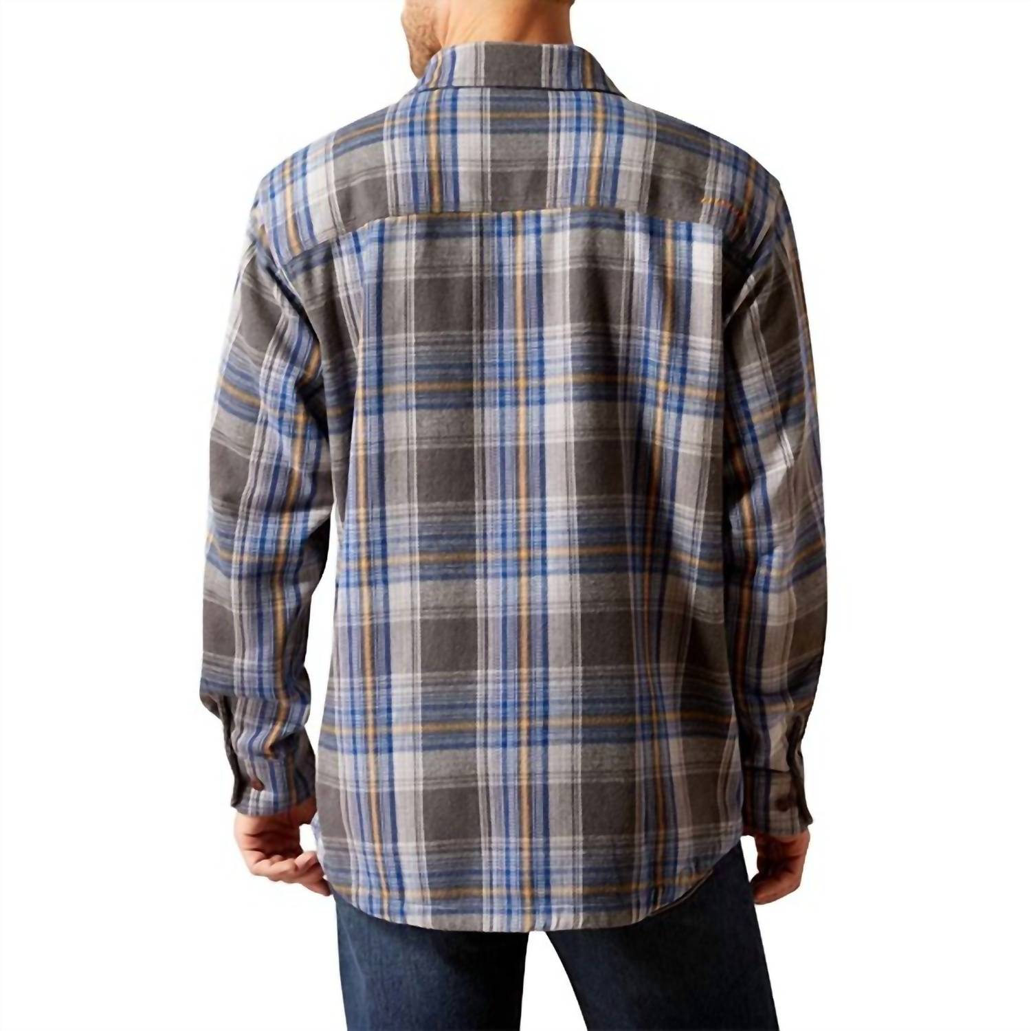 Ariat - Men's Rebar Heavy Flannel Long Sleeve Button Up Shirt