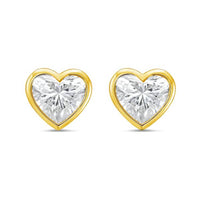 Diana M Jewels - Women's Heart Lab-Grown Diamond Stud Earrings (15.00 Ct) - Grand