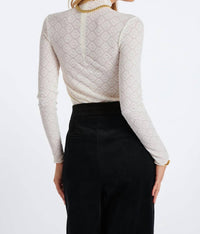 Bishop + Young - Spencer Funnel Neck Lace Top