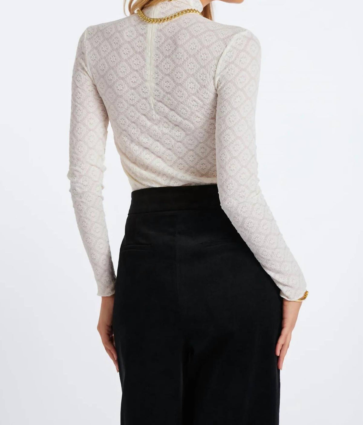 Bishop + Young - Spencer Funnel Neck Lace Top