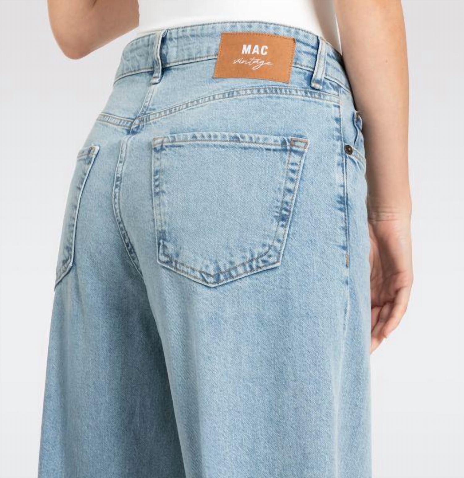 MAC Nevada Superwide Jeans in urban azur blue - women's jeans - view 5