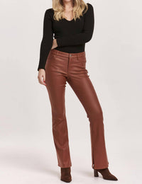 Dear John Denim - Jax Coated Bootcut Jean With Slit