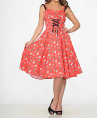 Orchid Bloom - Skulls Swing Dress