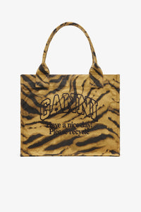 Ganni - Zebra Print Large Tote Bag