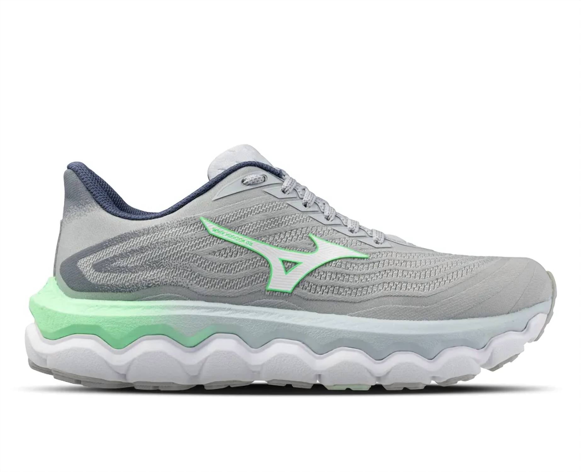 MIZUNO Women's Horizon 8 Running Shoes in pearl blue white hint of mint - women's shoe