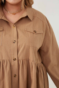 Hayden La - Peplum Button Up Shirt