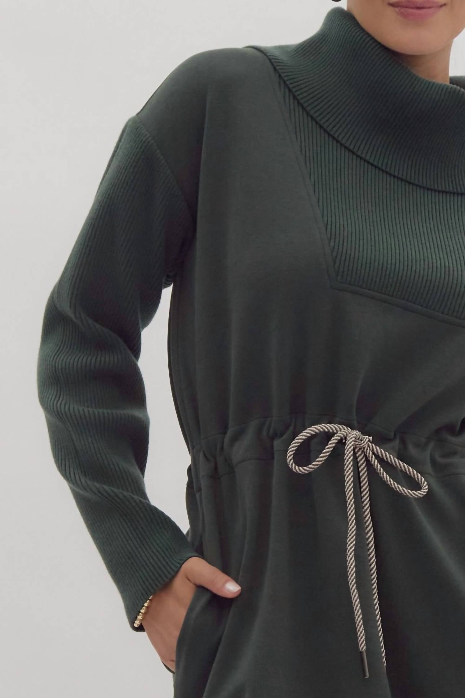Entro - What You Don't See Cowl Neck Sweater Dress