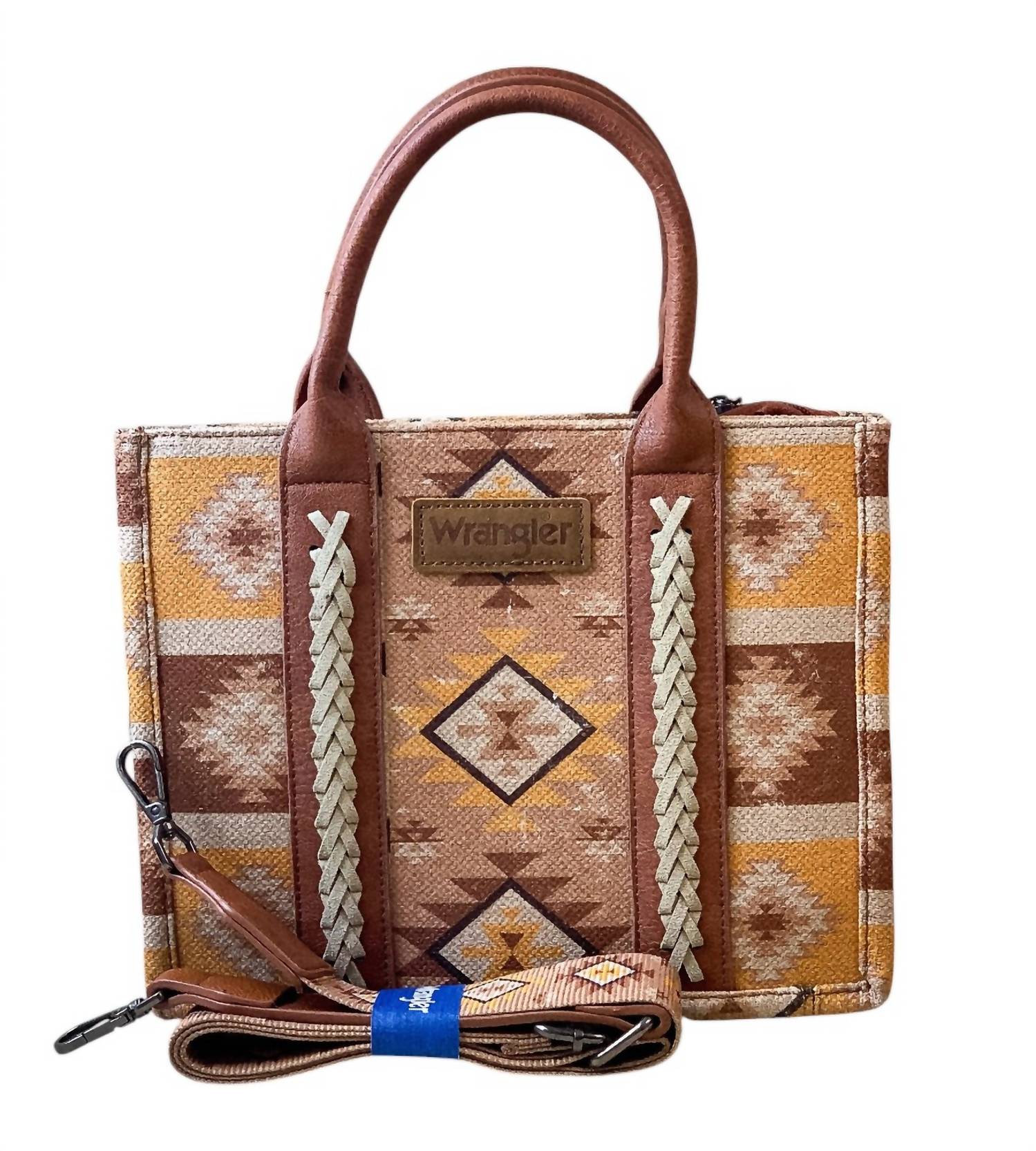 Wrangler - Women's Southwestern Pattern Dual Sided Tote Crossbody Bag