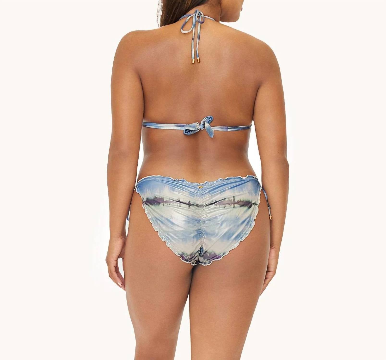 Pq Swim - Coastal Lettuce Edge Tie Full Bikini Bottoms
