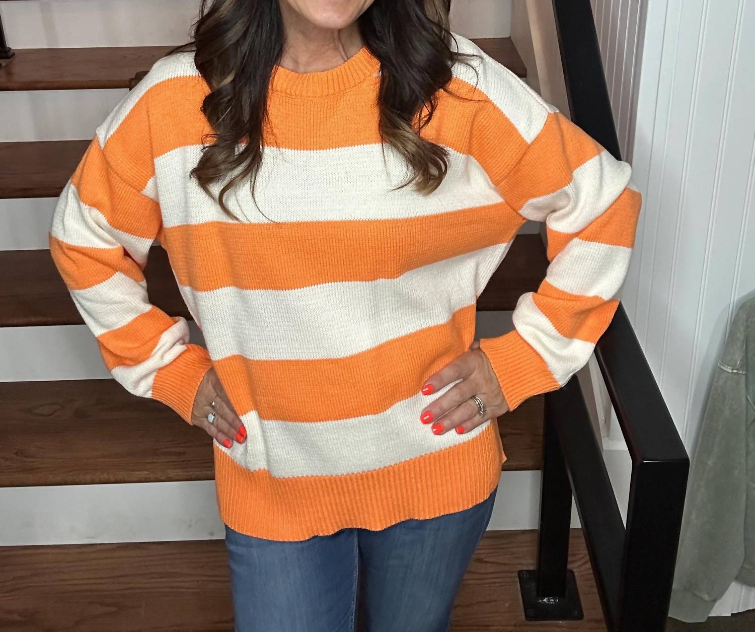 Kori - Gameday Striped Sweater
