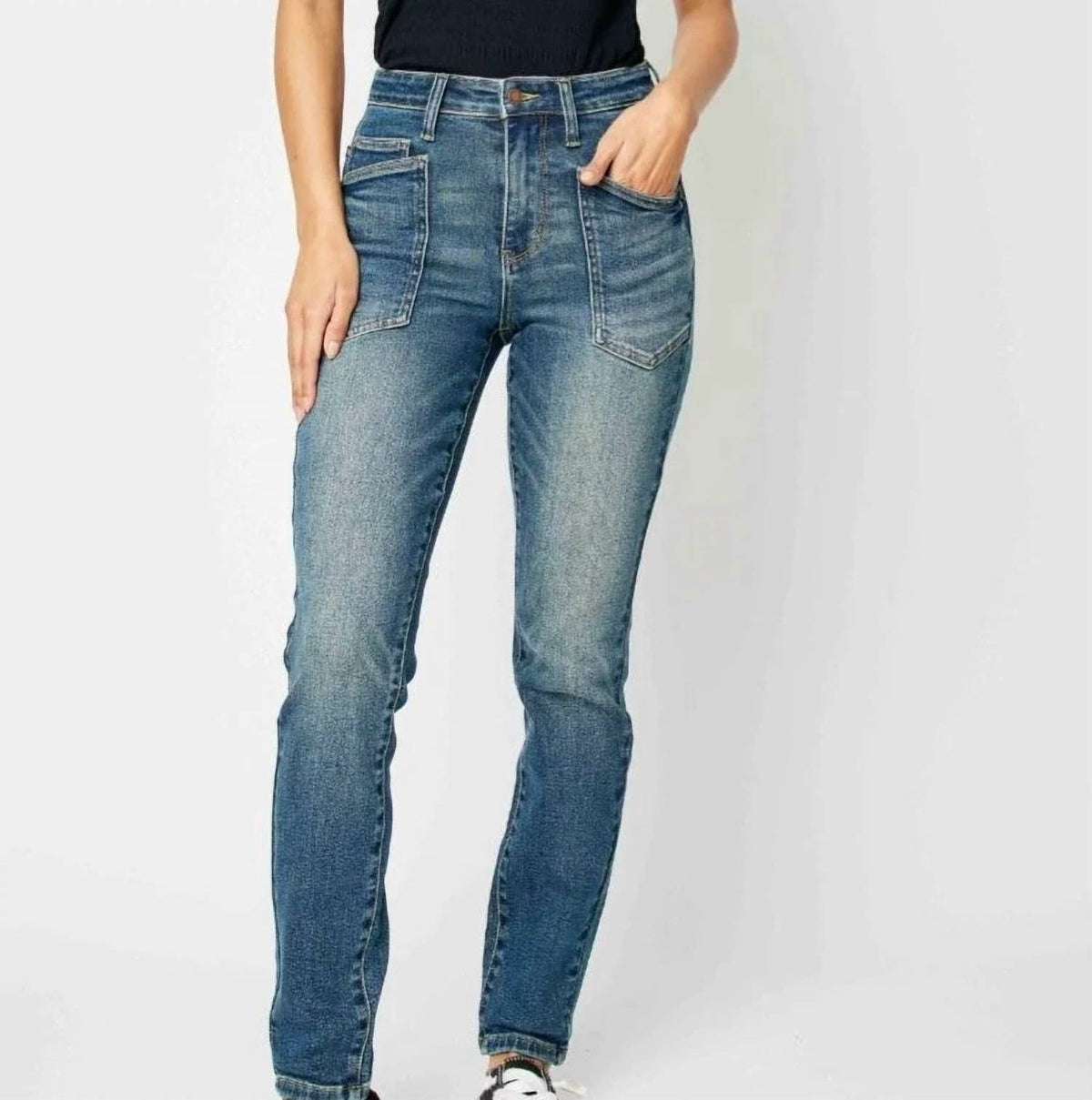 Judy Blue - High Rise Pork Chop Pockets Jean