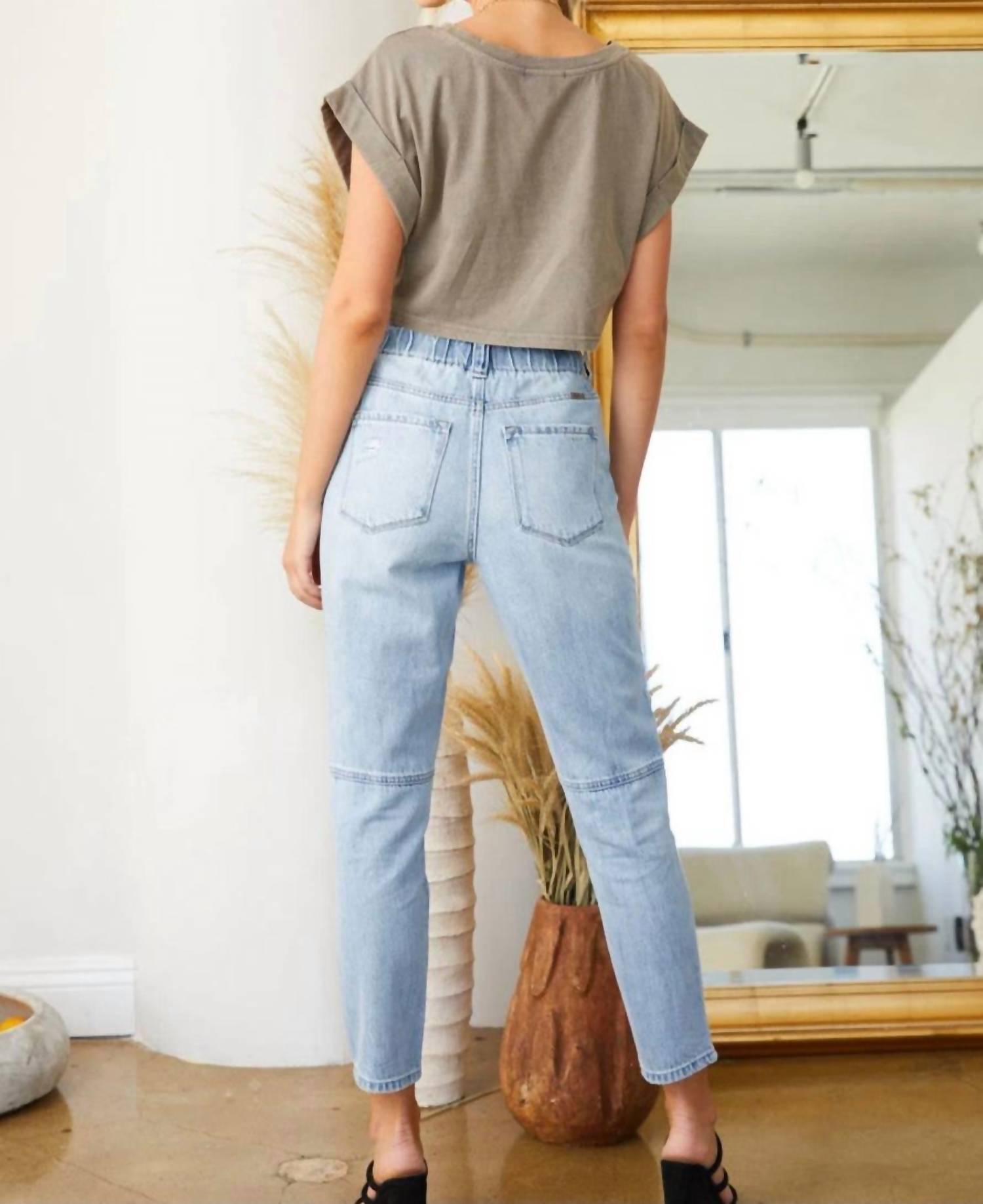 Kancan - Bronte Ultra High Rise Paperbag Mom Jeans