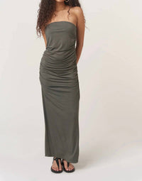 Project Social T - Nala Strapless Side Ruched Maxi Dress
