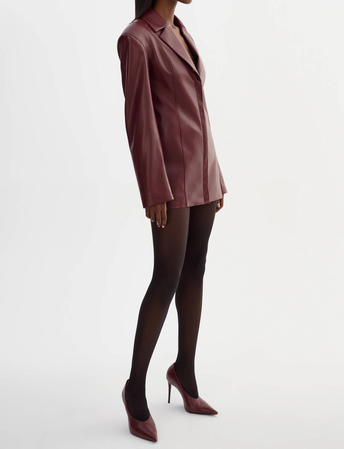 Lamarque - Benedetta Faux Leather Blazer Dress