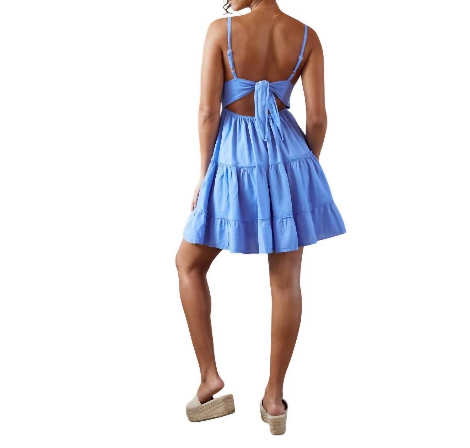 Blanco By Nature - Serena Tie Back Crochet Dress