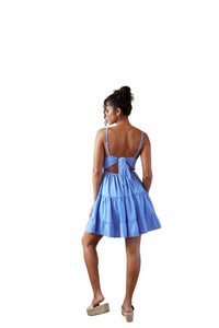 Blanco By Nature - Serena Tie Back Crochet Dress