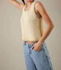 Sunday Edition - Trim Sweater Tank Top