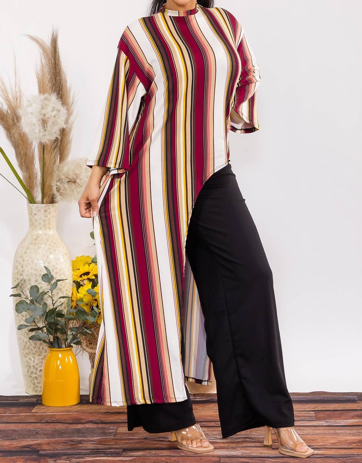 Karen T Design - Asymmetrical Top Two Piece Set
