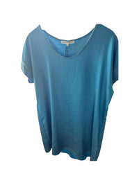 MELISSA NEPTON Women's Silky Cotton Tee Shirt Dress in blue - women's dress