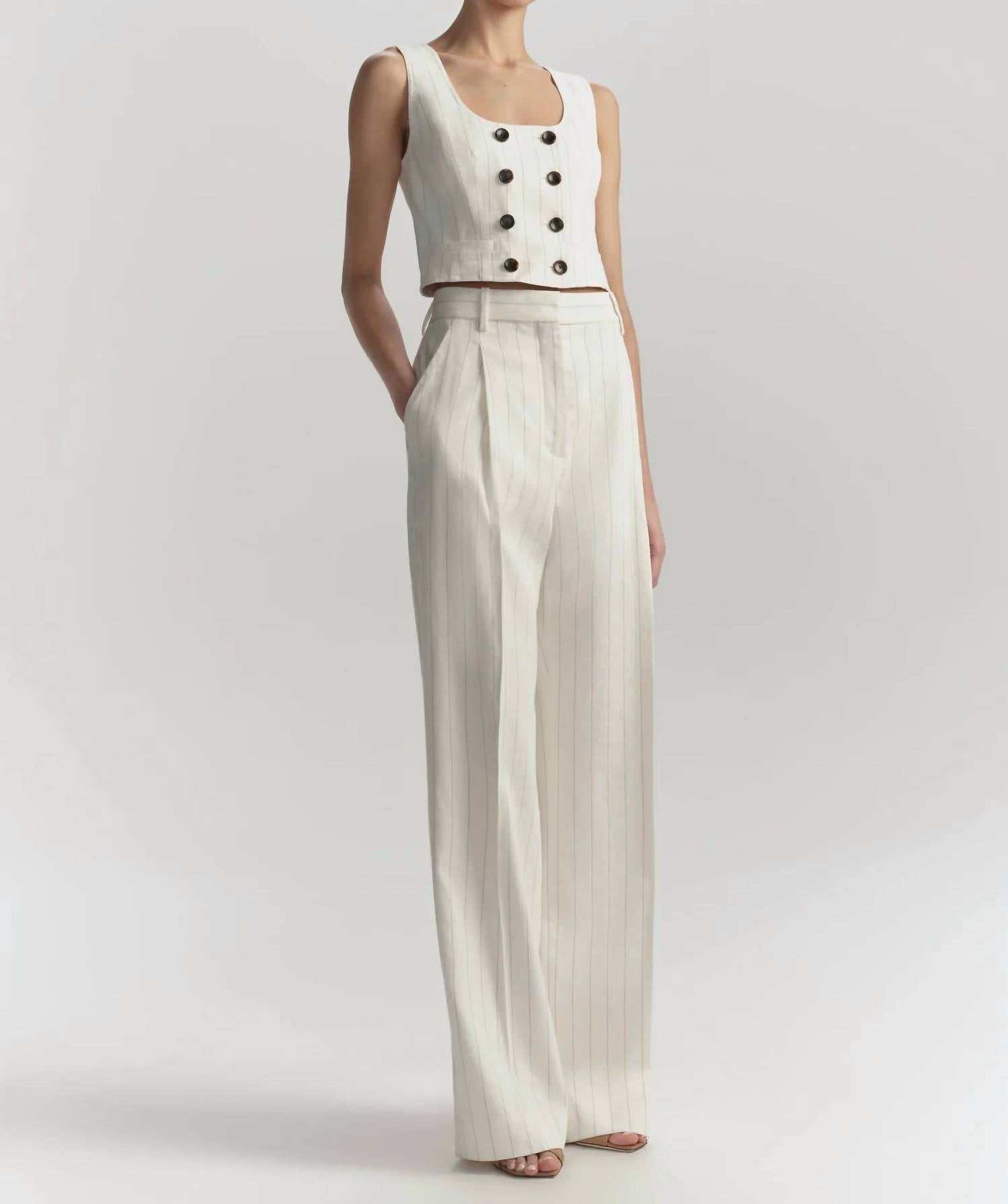 A.L.C. - Winston Linen Pinstripe Pant