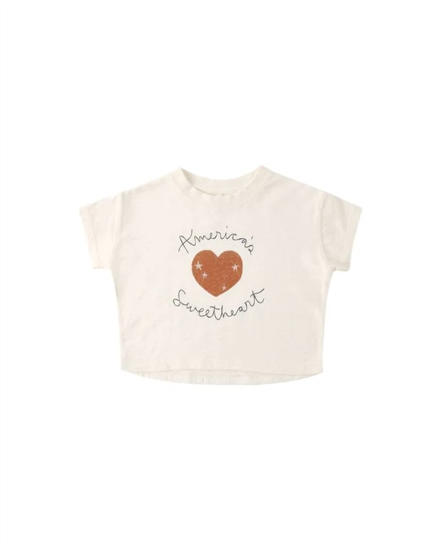 Rylee + Cru - Girls Boxy Tee/ Pointelle Short