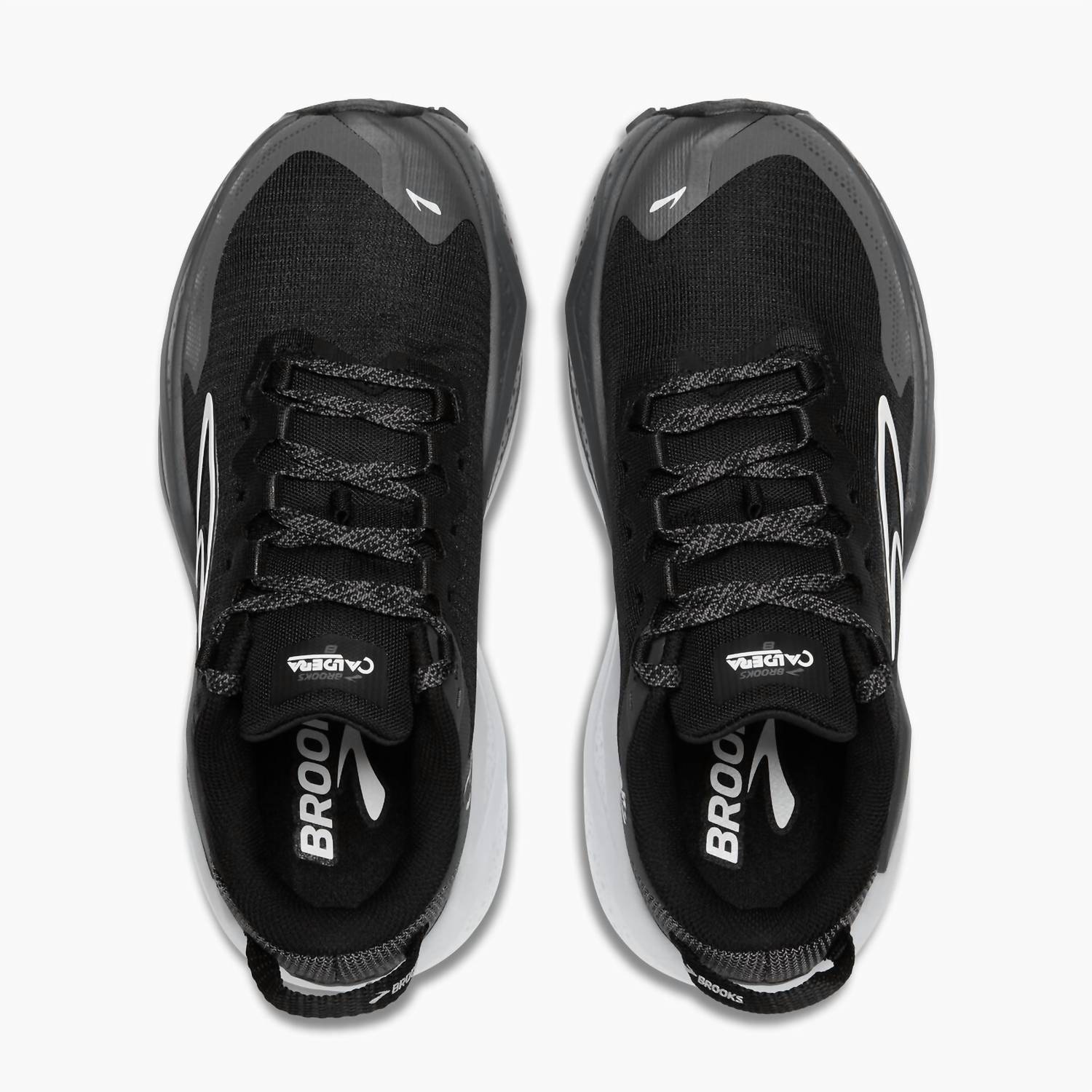 BROOKS Women's Caldera 8 Trail-running Shoes in black blackened pearl white 1 - women's shoe - view 4