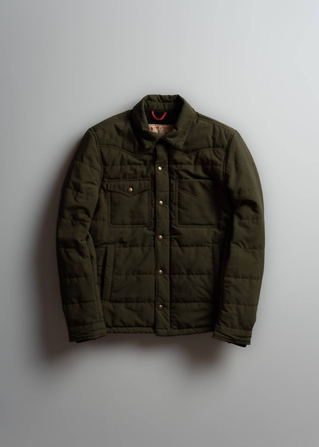 Iron & Resin Men's Cornerstone Jacket in khaki green - men's jacket - alternate view