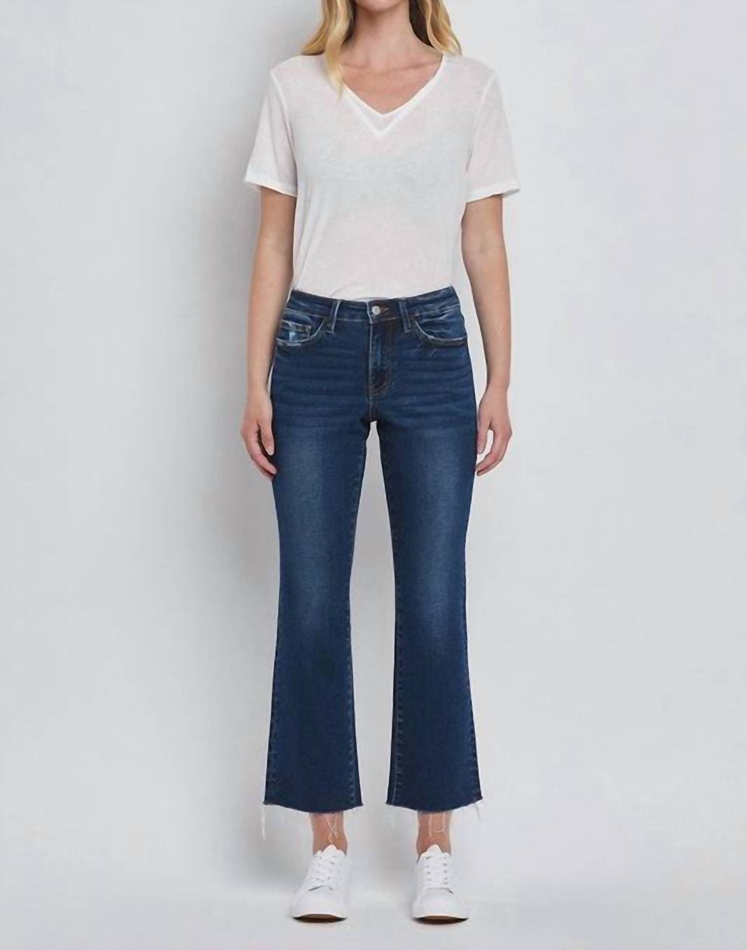 Vervet By Flying Monkey - Quinn High Rise Mini Bootcut Jeans