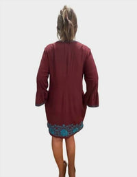 Johnny Was - KIKIO RUFFLE SLEEVE DRESS