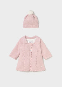 Mayoral - Newborn Girl Knit Coat And Hat Set